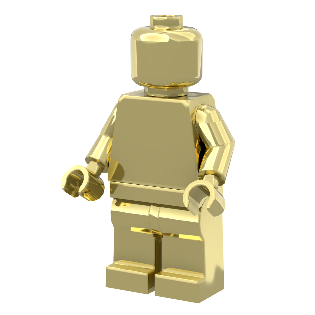 LEGO® Monochrome Minifigure Chrome Gold
